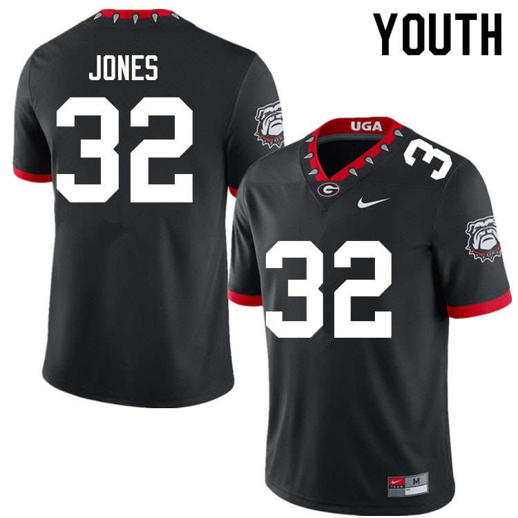 Youth #32 Cash Jones Georgia Bulldogs College Football Jerseys Sale-100th Anniversary - Click Image to Close